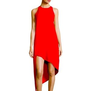 IRO Hamlin Asymmetrical Dress Red worn twice
